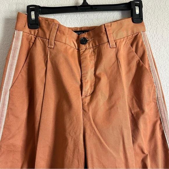 Veronica Beard Ryder Front Pleat Tailored High Rise Wide Leg Pants Clay … - Picture 5 of 11